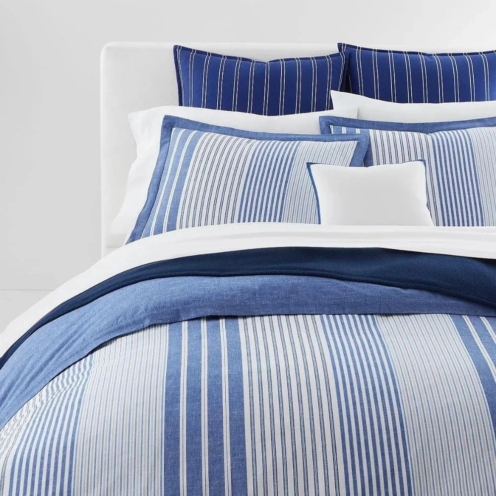 Lauren Ralph Lauren Heath Stripe King Duvet 3 Piece Set